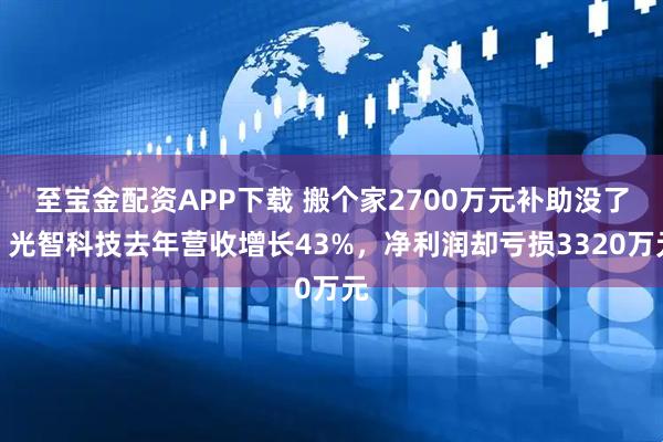至宝金配资APP下载 搬个家2700万元补助没了！光智科技去年营收增长43%，净利润却亏损3320万元